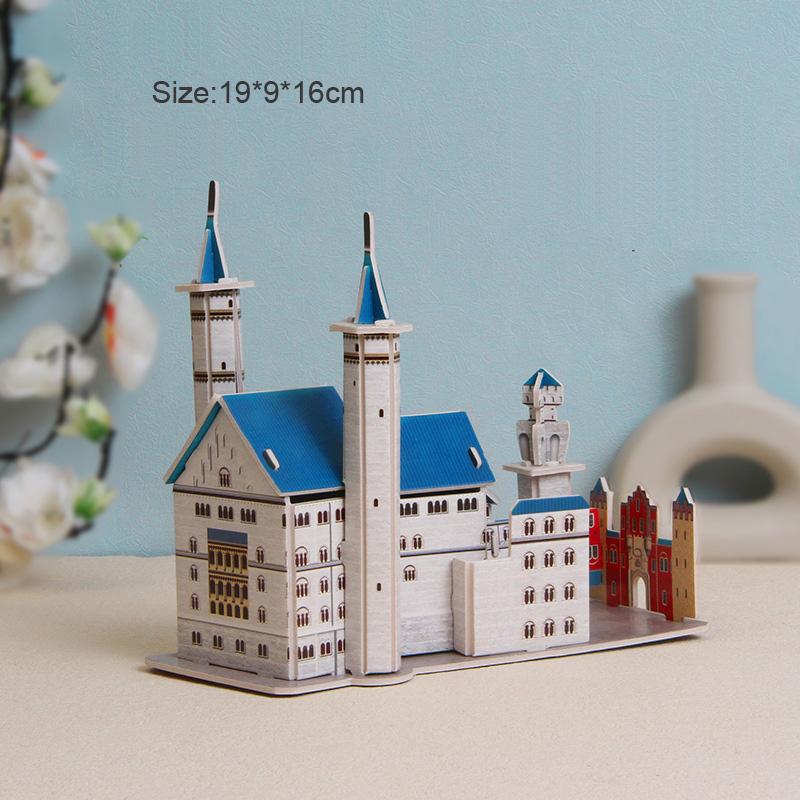 Kreatywna DIY 3D Papierowa Kartka Puzzle Model do Zbudowania Montaż Dzieci Ręcznie Robione Jigsaw Dekoracje Pokoju Zabawki Edukacyjne