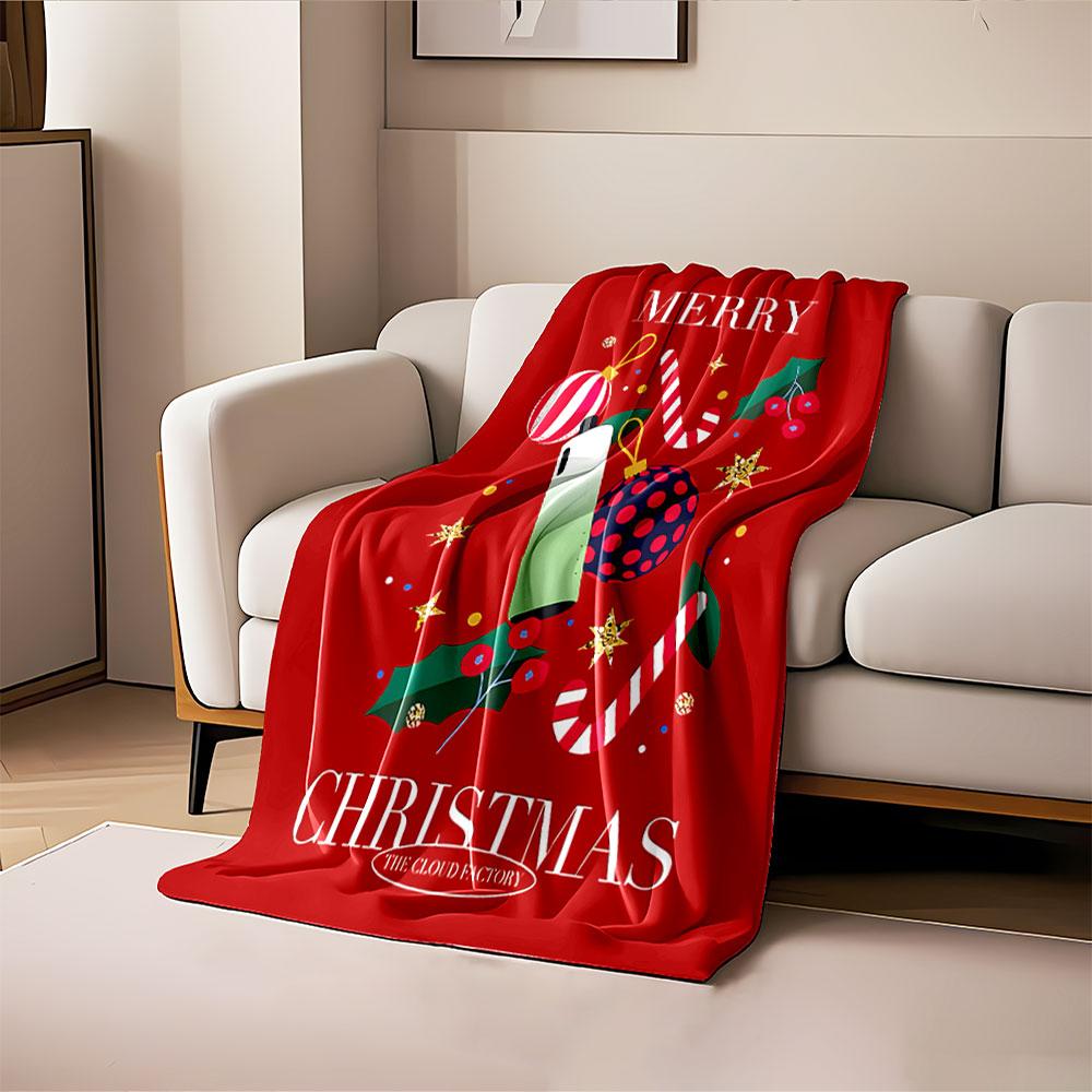 Festive Christmas Design Blanket for all seasons blanket lunch break throw gift