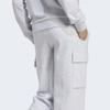 AdidaS Women S eSSentialS Linear Fleece Cargo pantS Regular Fit Cotton Cargo bruShed Grey