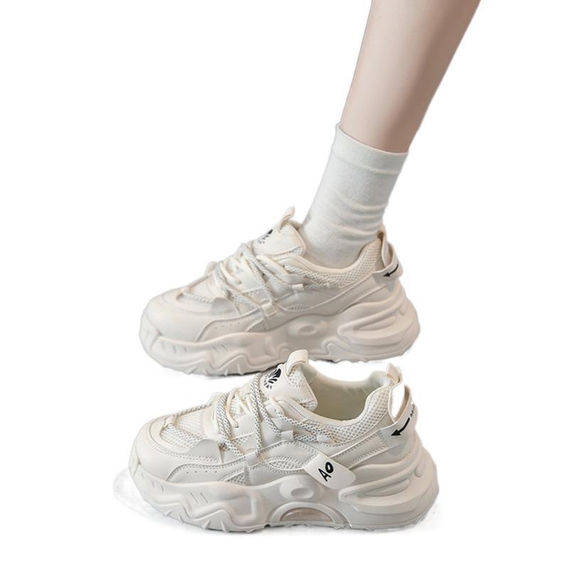 New autumn small thick-soled heightening dad shoe size casual sneakers