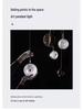 Postmodern Minimalist Striped Glass Pendant Light for Living Room, Cafe, Bedroom, Staircase, and Exhibition Hall