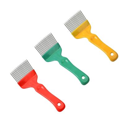 18 Prong Stainless Steel Honeys Uncapping Fork With Ergonomic Plastic Handle For Beekeeping Efficiency