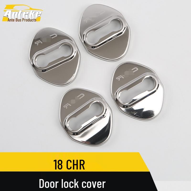 CHR Car Door Lock Buckle Cover Trim - 18-Piece Protection and Decoration Set.