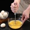 1PC Kitchen Stainless Steel Whisk Hand Pressure Semi-automatic Egg Beater Self Turning Cream Mixer Kitchen Baking Accessories