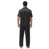 Large Men's Short Sleeved Shorts Satin Summer Casual Home Wear Pajama Set
