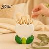 Office Desk Accessories for Women Tulip Makeup Brush Holder, Resin Cosmetic Organizer Vanity Desk, Cute Flower Pen Floral Stationery Cup