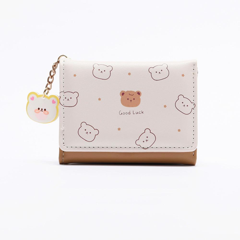 

Складной кошелек-трифолд, мультяшный кошелек для монет, портативный короткий кошелек, подарок