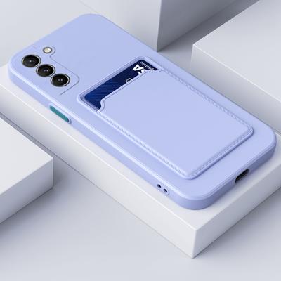 Kartensteckplatz-Geldbörse, weiche flüssige Silikonhülle für Samsung Galaxy A05 A05S A15 S23 FE S24 A04S A14 A34 A54 5G für Redmi Note 13 Pro 13C 10C 12 12C Abdeckung