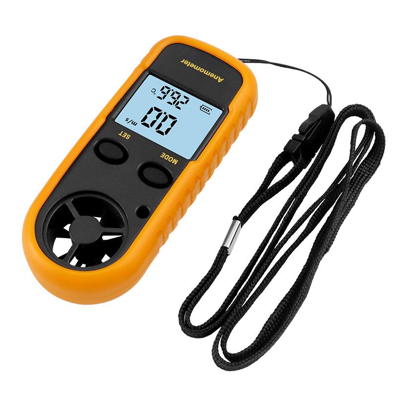 

Pocket Digital Anemometer: Measures Wind Speed (0-30m/s) and Temperature, with Display.