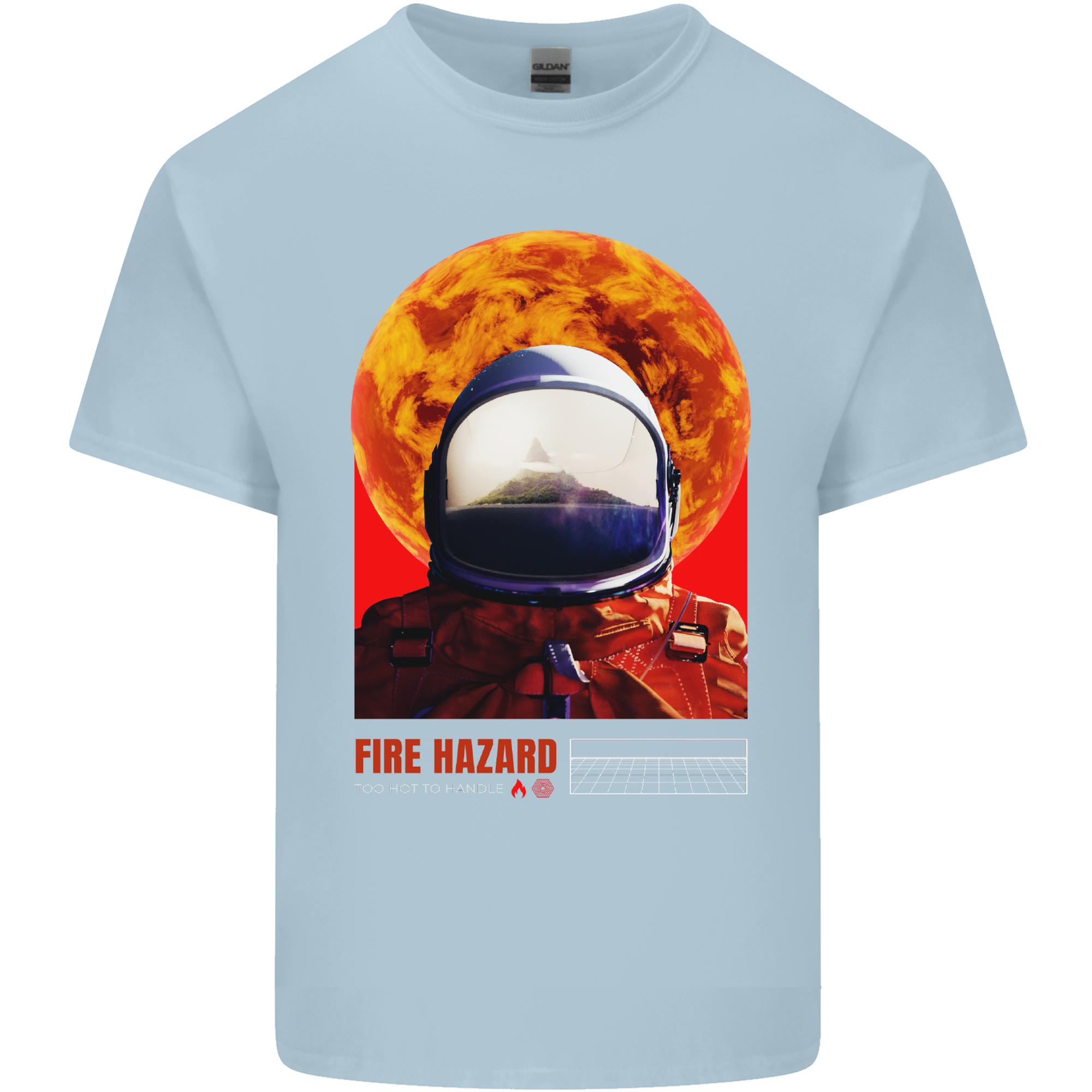 Fire Hazard Too Hot to Handle Astronaut Space Unisexs Light Cotton TShirt S