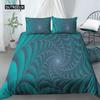 Set Copripiumino Geometrico Misura King Bianco Tonalità Oro Set Biancheria da Letto Bohemien Copripiumino Morbido con Federa Copripiumino Singolo