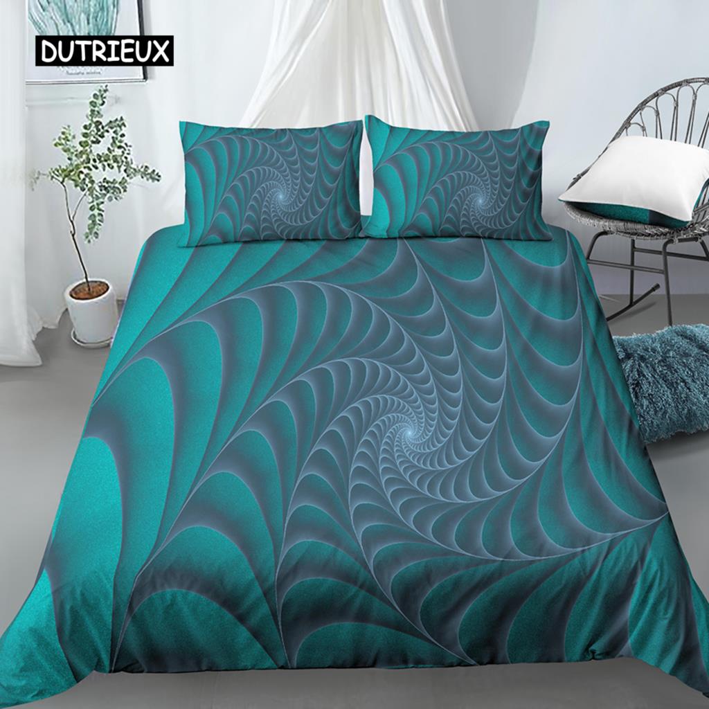 Set Copripiumino Geometrico Misura King Bianco Tonalità Oro Set Biancheria da Letto Bohemien Copripiumino Morbido con Federa Copripiumino Singolo