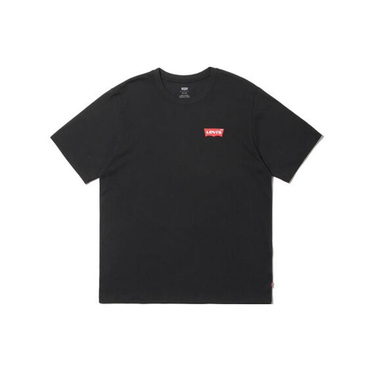 Levis Футболка с логотипом, круглым вырезом, однотонная, мужская, черная 16143-0572 S
