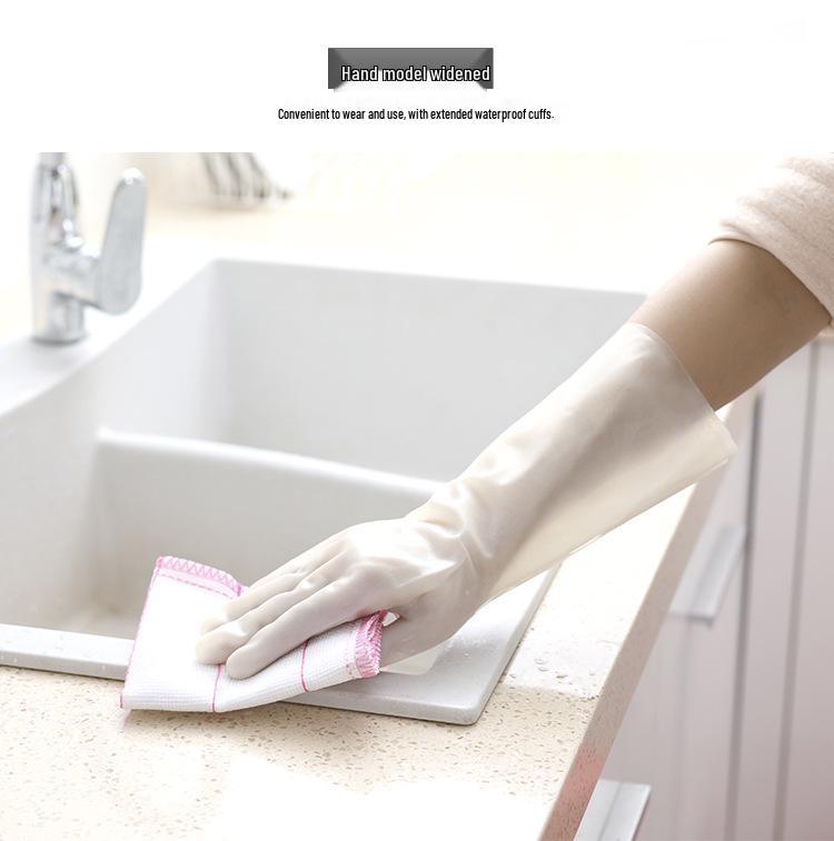 

Women s Durable Waterproof Nitrile Rubber Kitchen Cleaning Gloves Medium