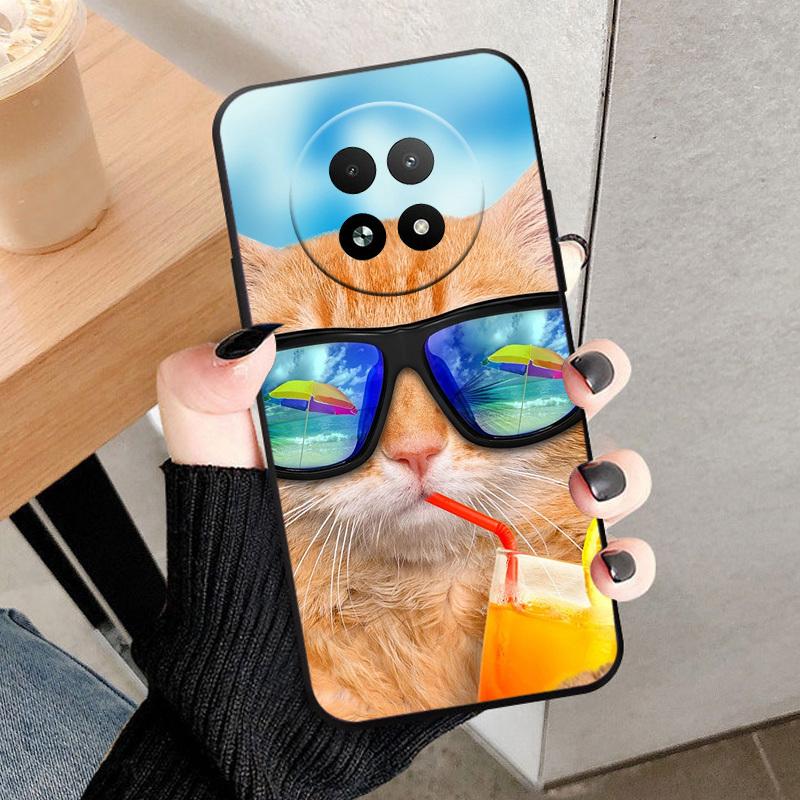 Phone Case For Realme 12X 5G Soft TPU Silicone Back Cover For Realme 12X Fashion Shockproof Bumper Case Popular Animal Cover