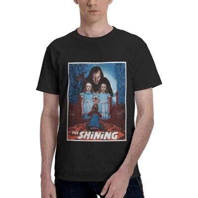 Lupraken Mens T-Shirt Jack Torrance The Shining T Shirt Summer Casual Short Crew Short Sleeve Tops Tee(23)