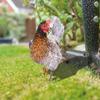 Chicken Garden Stakes Ornaments Rooster Hen Lawn Insert Signs Outdoor Decoration Animal Sculpture Statue Yard Signs