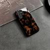 Brown dark textured tempered glass phone case suitable for Samsung Galaxy S26 S25 S24 S22 S21 S20 FE/Ultra/Plus anti drop