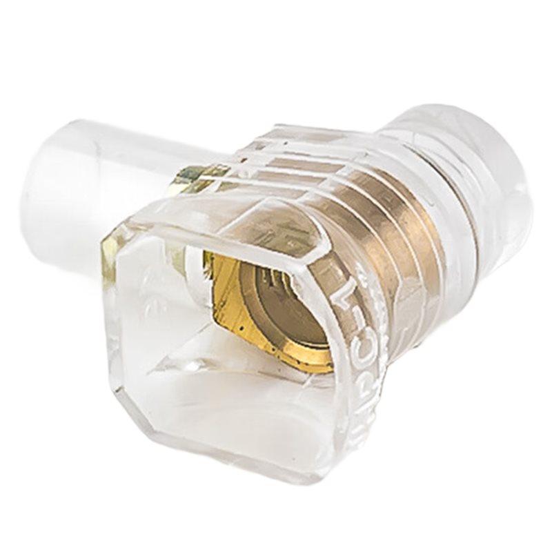 

Crimping Cap 1/2 Position 50Pcs PC Terminal Block 1/2 Ways Transparent Pure Copper Closed Easy Terminal Double Ports