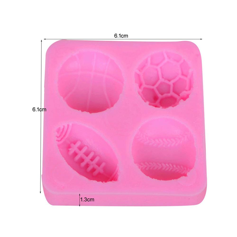 Bakeware Basketball Candle Rugby Fondant Chocolate Making Fondant Mold Baking Tool Cake Decoration