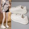 Univerzální malé bílé boty na silné podrážce dámské 2024 nové letní prodyšné dámské boty se sukněmi, populární boty, boty na platformě zvyšující výšku