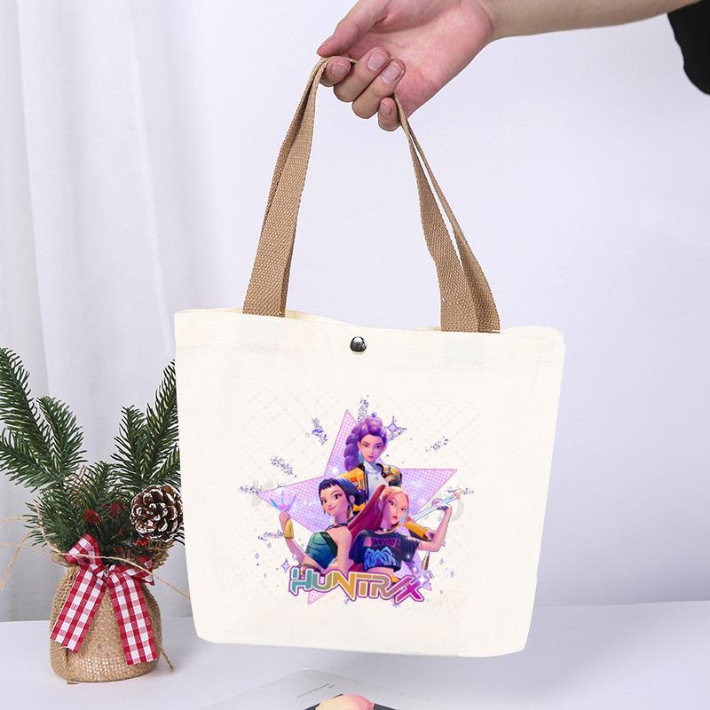 Animation Cartoon Printing Fashion High Value Lightweight Casual Shoulder Bag Going Out Portable Canvas Bag