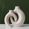 Nordic Ceramic White Vase Ins Style Creative Flowerpot Flower Arrangement Simple High Sense Wholesale European Entry Lux