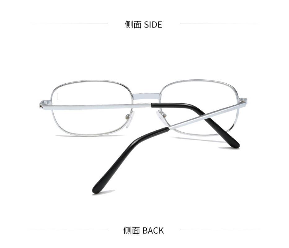 Metal Frame Square Reading Glasses Anti-fatigue Fashion High Definition Men Women Full-frame Eyeglasses Gold Presbyopia Diopter