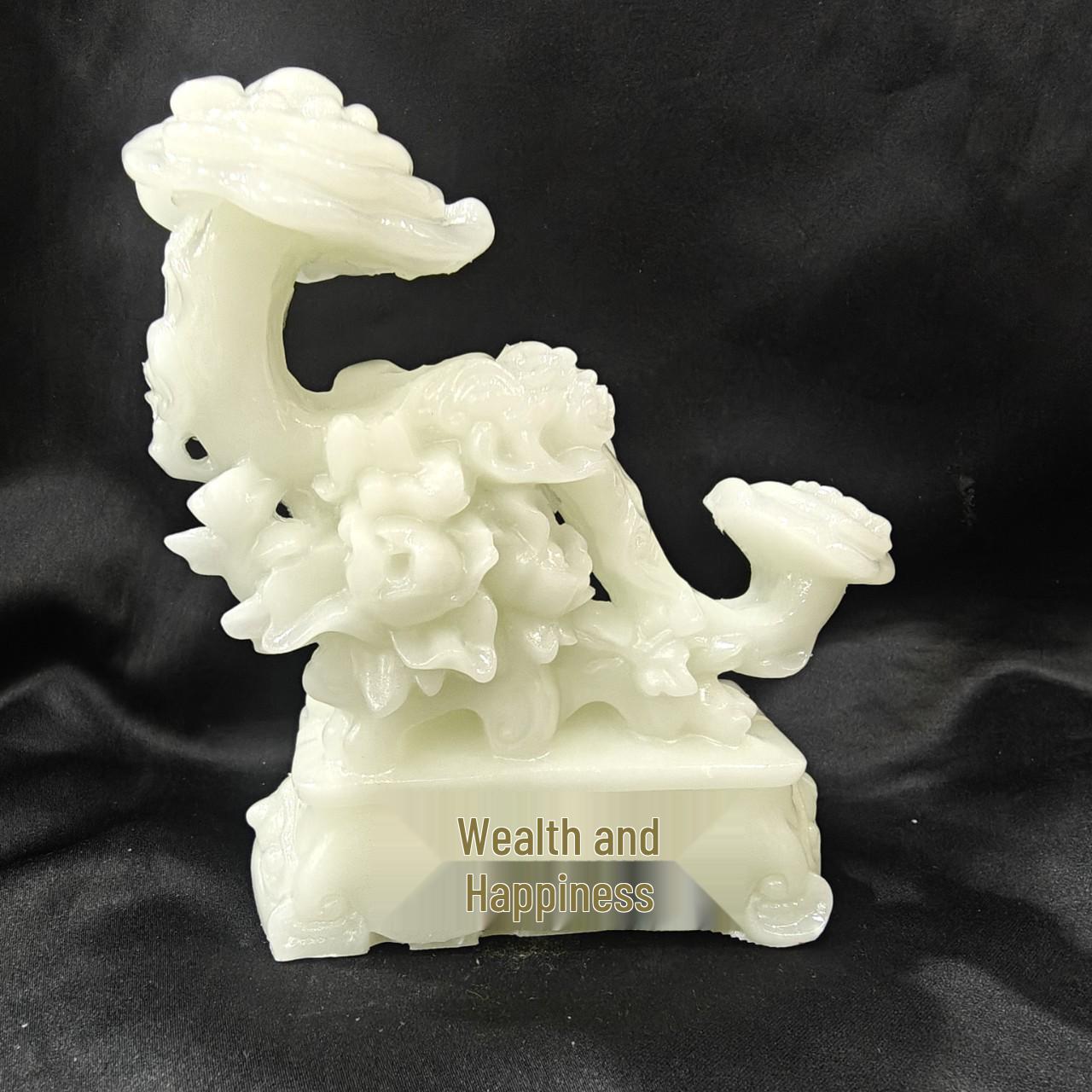 

Luminous Wealth Attraction Ornament: Elegant Living Room & TV Cabinet Decoration Gift for New Homes or Wine Cabinets.