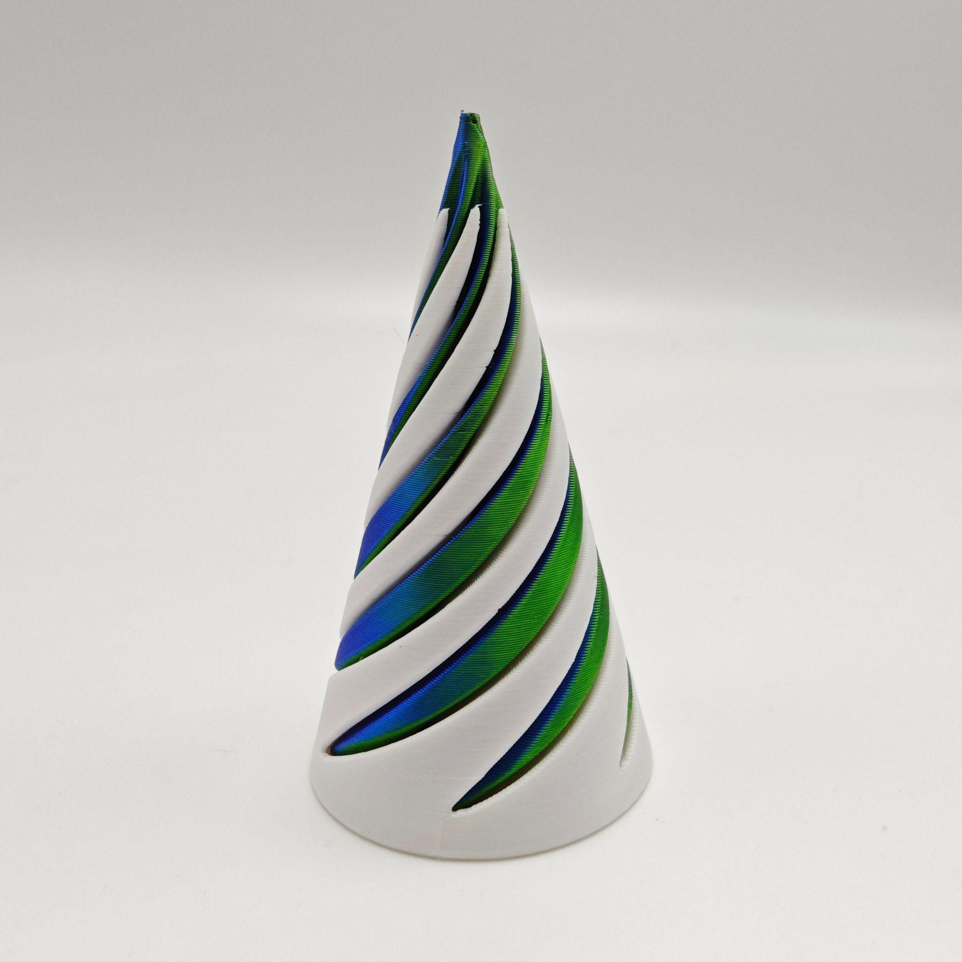 Fidget Spiral Cone: 3D-Printed Stress Relief Toy and Trending Telescopic Fingertip Spiral Tree 6.5cm