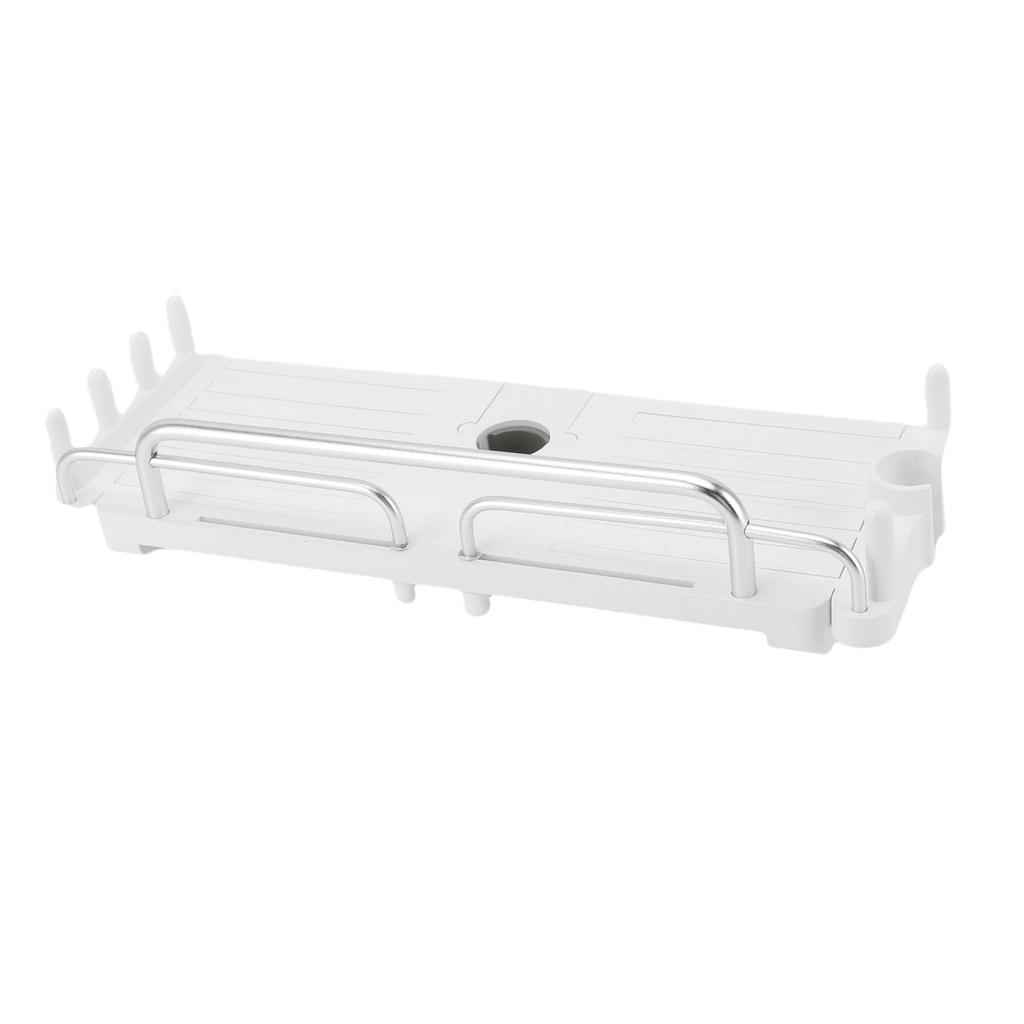 Extendable Shower Shelf Rustproof Liftable Height Adjustable Shower Organizer Rack Holder for Bathroom Storage Home