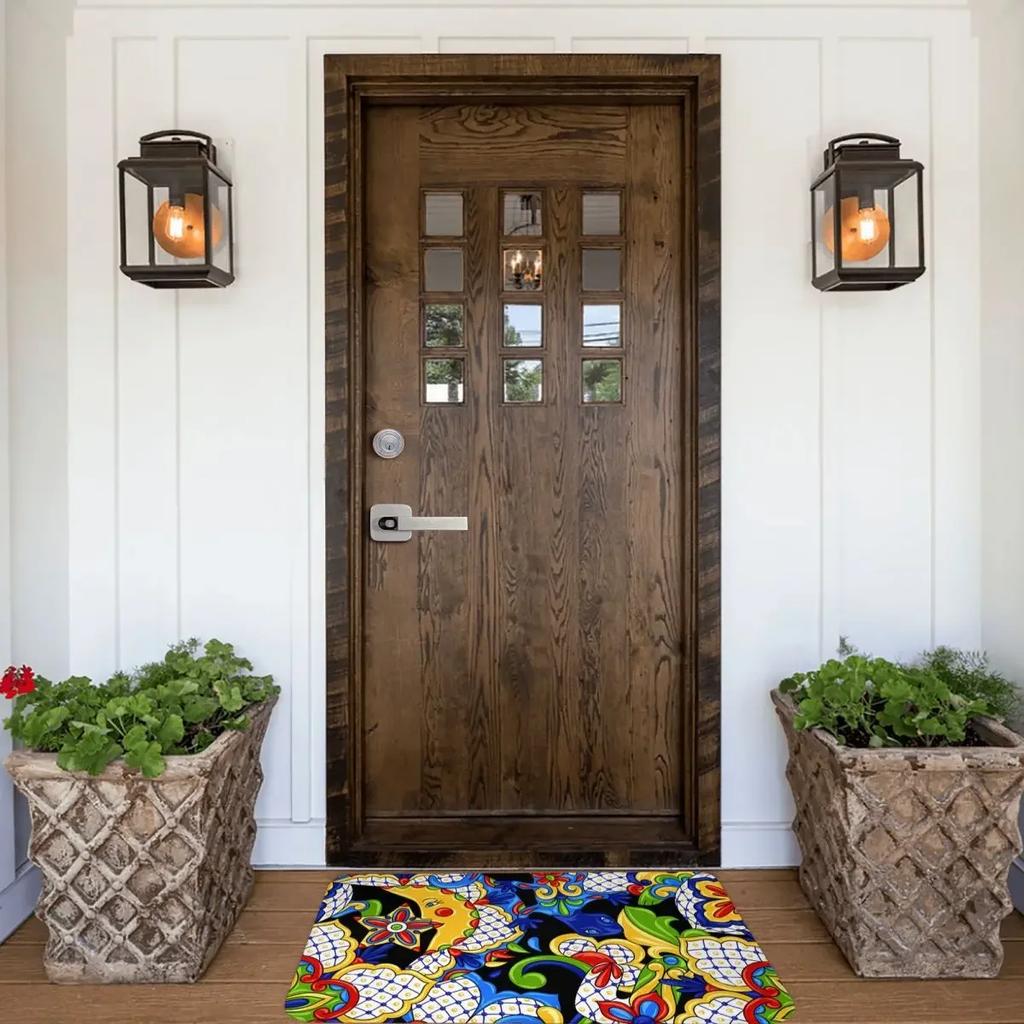 Bedroom Mat Mexican Seamless Pattern Rug Home Doormat Living Room Carpet Outdoor