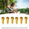 6PCS Black Golden Silver Bridge Saddle Screws Metal Guitar Mounting Screws  Electric Guitar