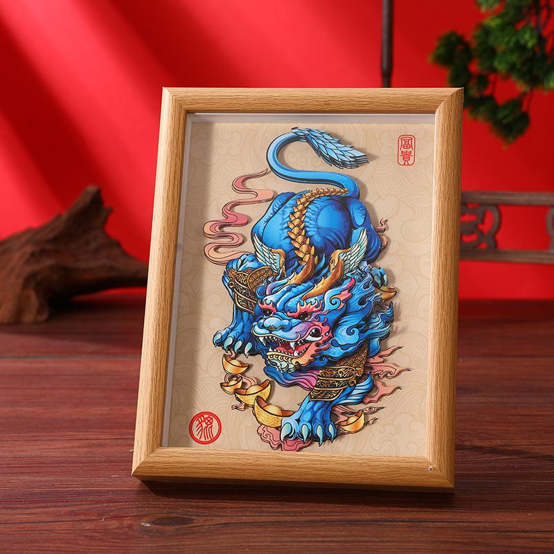 

Сделай сам трехмерные декоративные картины, украшения, Национальное приливное деревянное декоративное панно, фоторамка, украшения для рабочего стола в прихожей