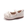 Fashion Girls' Flat Shoes  Spring New Kids Leather Shoe Simple Anti Slip Girls Casual Shoes Versatile Child Performance Shoe