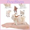 Farm Pvc Model Set With Static Sheep And Goat Figures For Desk Decor And Educational Display