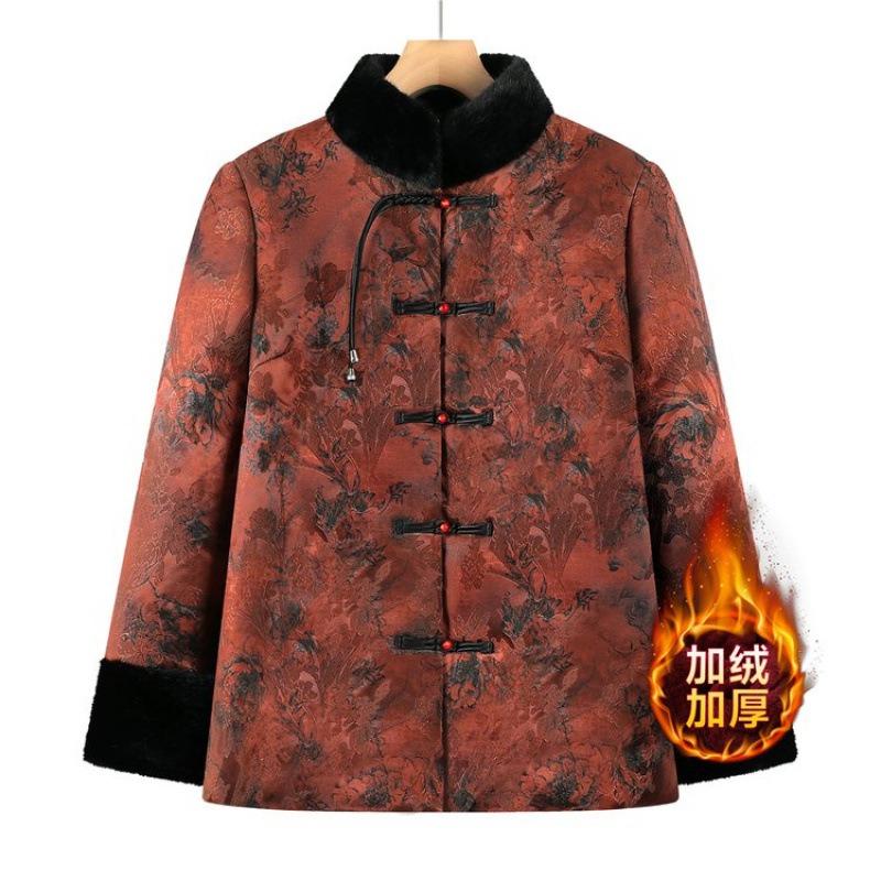 Winter Chinese padded jacket outer suit autumn and winter piled thickened cotton clothes