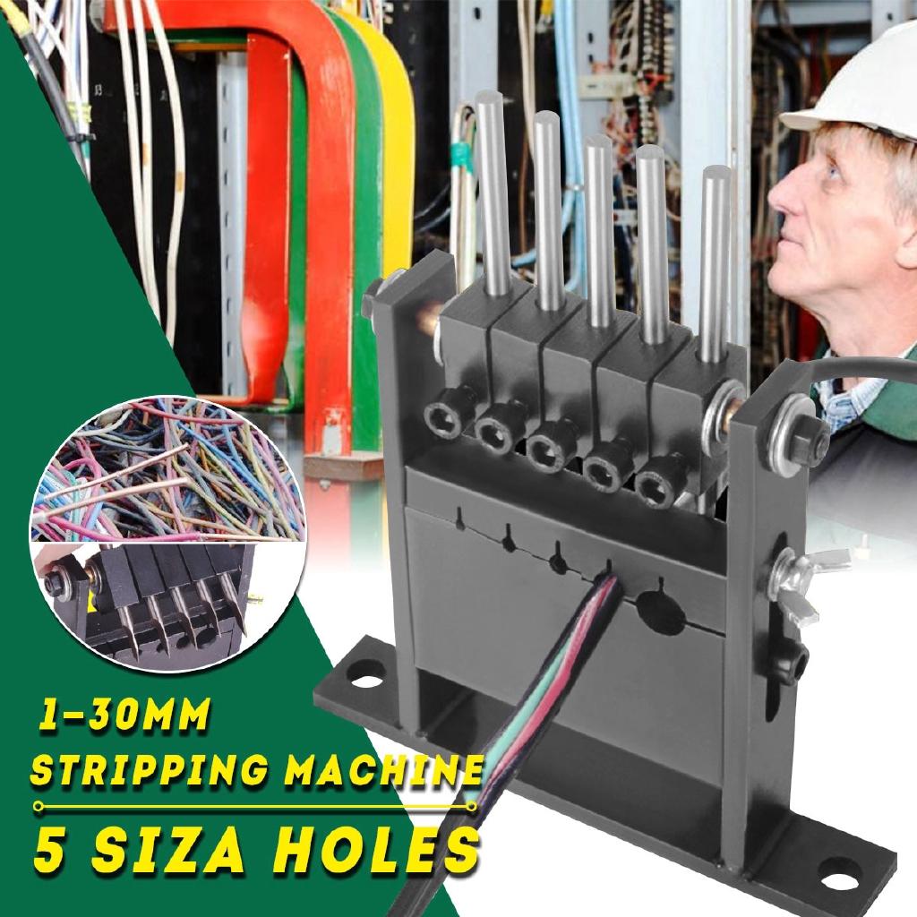 Black Portable Manual waste wire stripping machine DIY Tool New