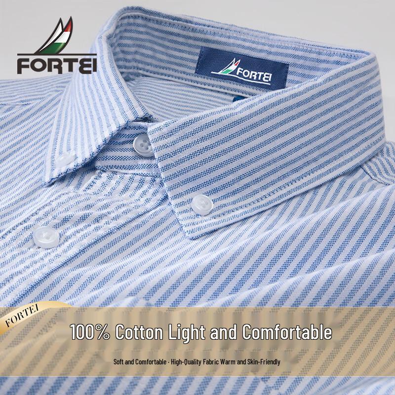 

Men s Premium Oxford Cotton Long-Sleeve Shirt 4XL