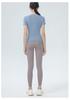 Women's Short Sleeve Slim Fit Yoga & Running Top - Nude Feel, High Elasticity
