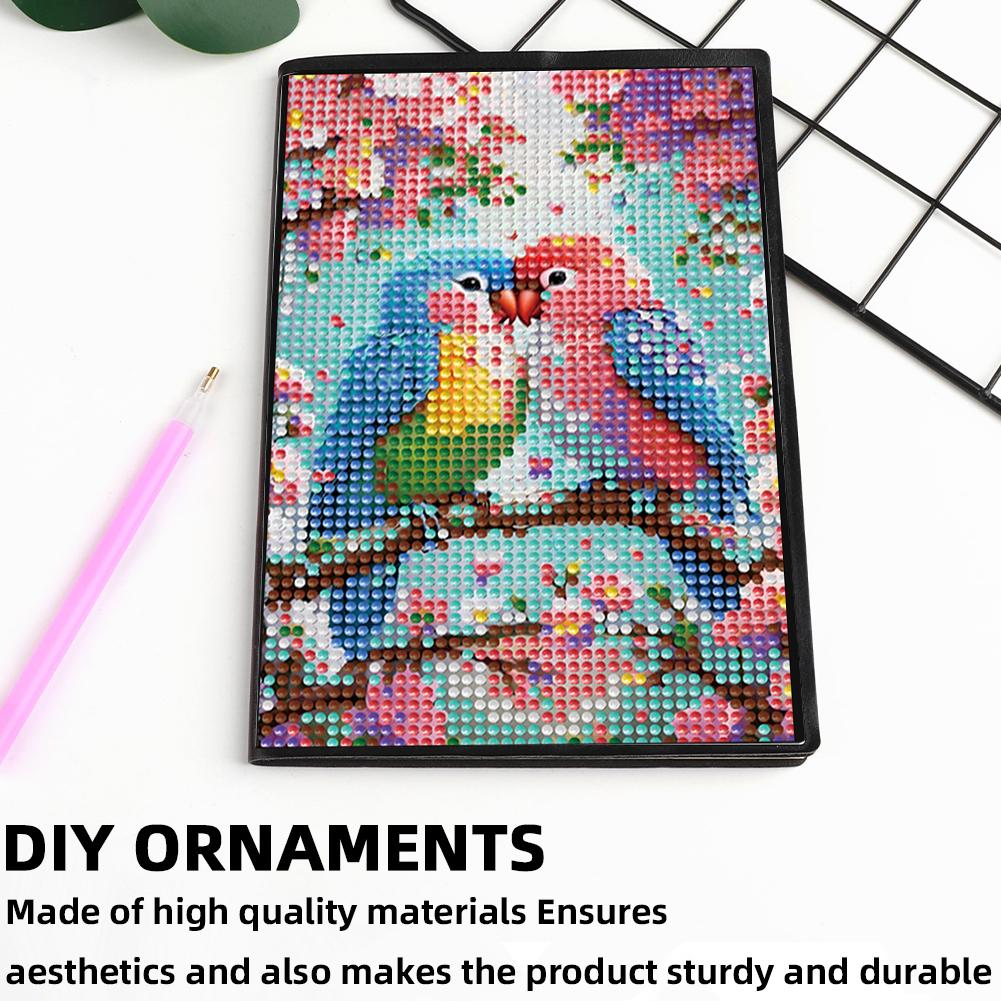 DIY 5D Diamond Painting Diary Book Diamond Art Painting Notebook Kit Crystal Notepad Sketchbook for Birthdays Or Christmas Gifts