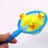 5Pcs/set Kids Floating Bath Toys Mini Swimming Rings Rubber Yellow Ducks Fishing Net Washing Swimming Toys Water Fun pool toys