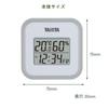 Tanita Digital with Temperature and Humidity Display for Indoor Environments At a or Tabletop with Magnet Thermo-Hygrometer TT-558 GY