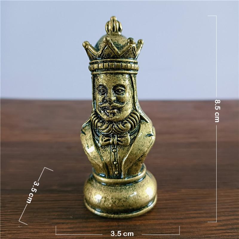 Black & White International Chess Figurines Statue Chess Pieces Board Games Accessories Home Decor Chessmen Ornaments