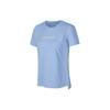 Letter Round Neck Pullover Comfortable Moisture Wicking Quick Dry Short Sleeve T-Shirt Women T-Shirts Light-Purple P224W012-010F