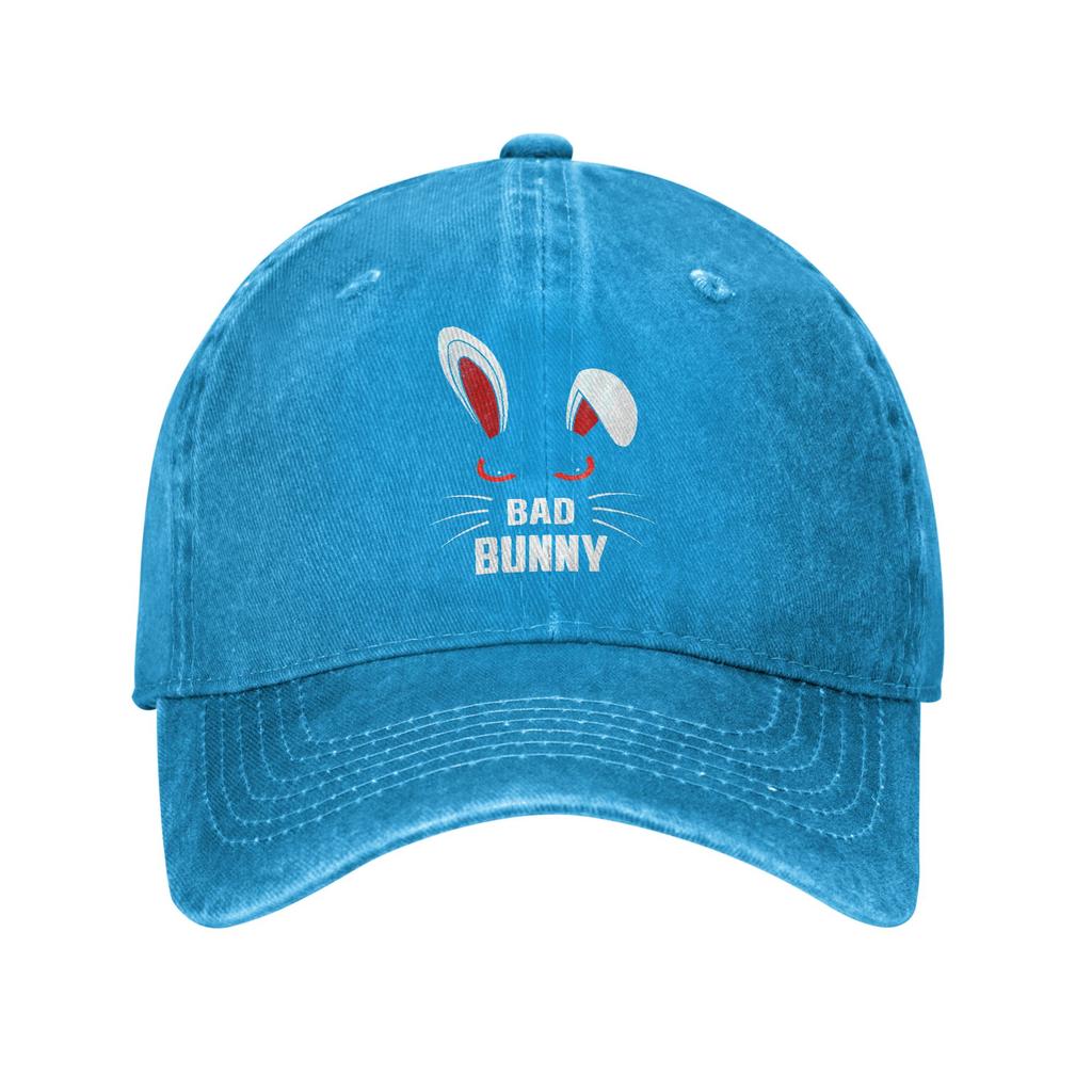 Bad Bunny Scary Rabbit Cool Animal Lover Casual Baseball Cap Trucker Hat Sun Visor Outdoor Snapback Cap Unisex Women Baseball Caps