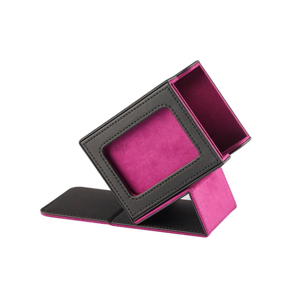 CRAFT CROWN Push Window Deck Leather Deck approximately cards Case/PU Box/With Window/Holds 80-100 (Green)