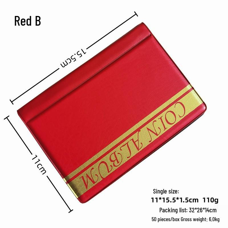 PVC Coin Album: Portable 10-Page, 24-Grid Storage for Coin Collection