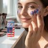 Patriotic Red White and Blue Body Glitter Stick, 4th of July Accessories for Women Kids, Sparkling Face Hair Glitter