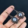 Shungite Handmade Gemstone Earrings, 999 Copper Wire Wrapped Earrings Antique Jewelry, For Thanksgiving